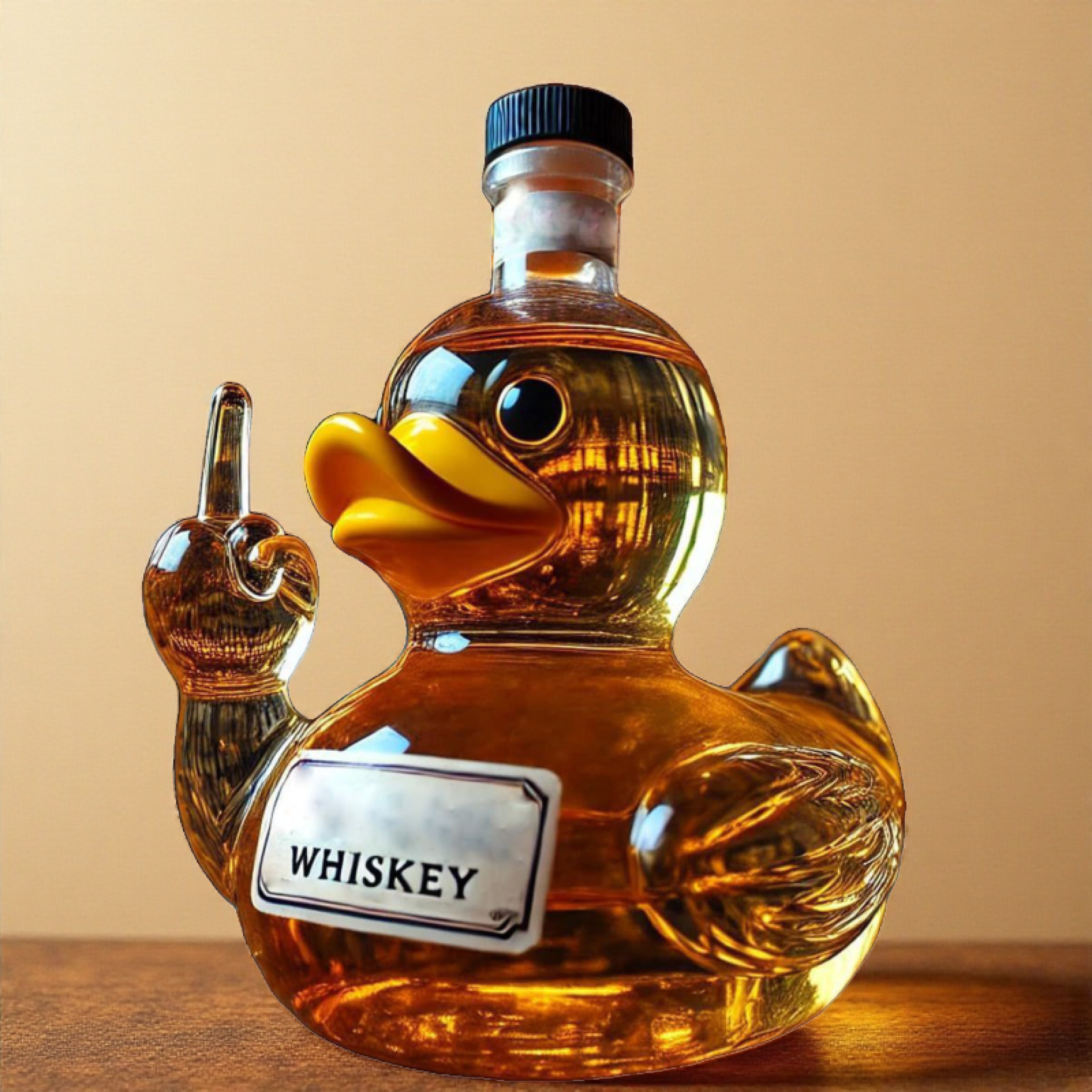 新品Funny Whiskey Duck Bottle威士忌小黄鸭酒瓶高硼硅玻璃摆件,淘宝优惠券,粉丝福利购,淘宝优惠卷