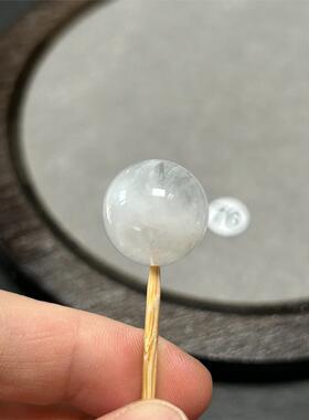 16.5mm天然白幽灵水晶单