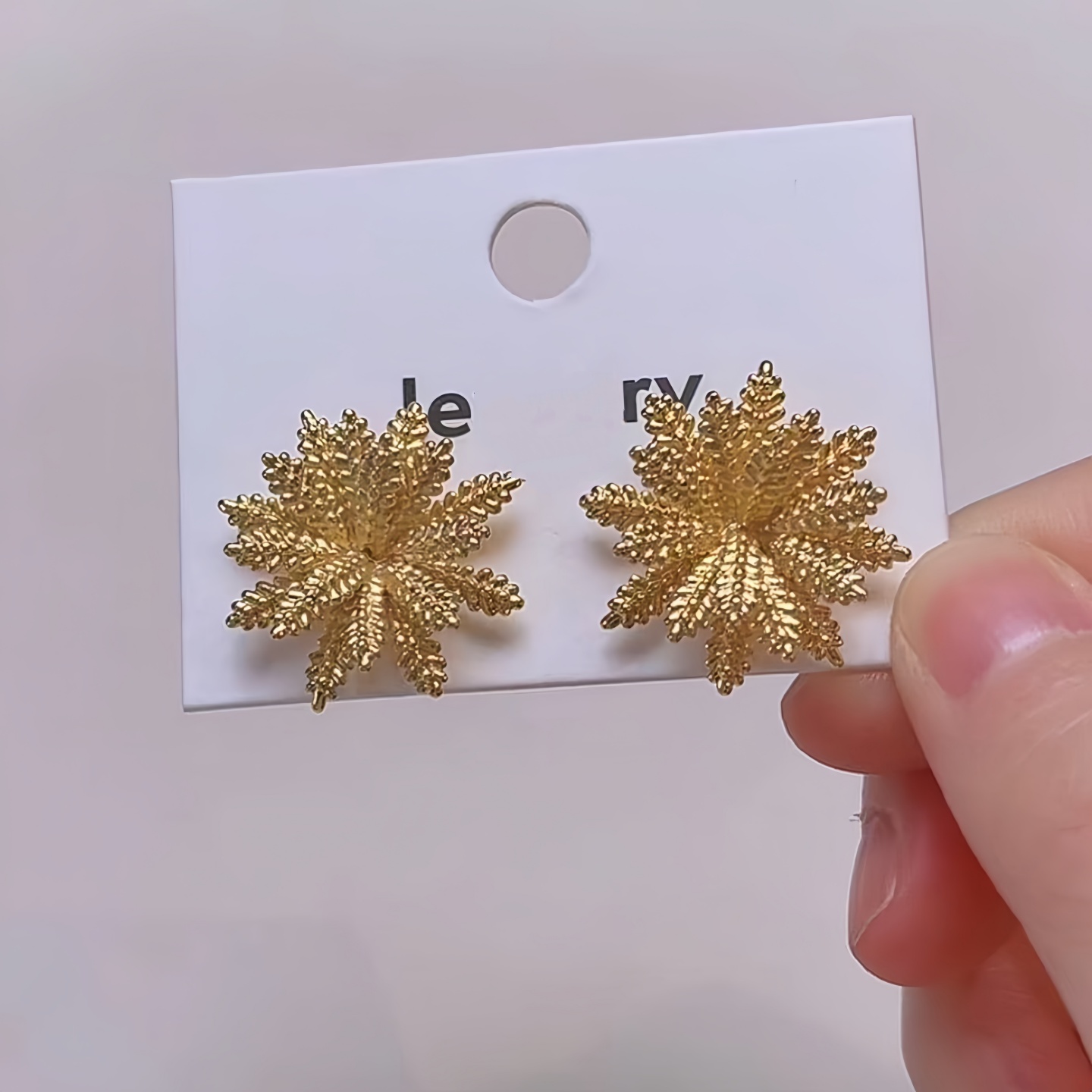 复古金色立体麦穗耳环女小众设计师款耳饰2025新款爆款高级感耳钉 - 图2