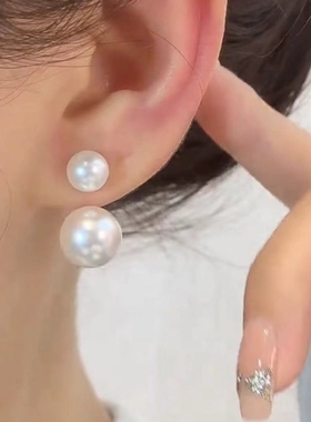 简约法式珍珠两戴耳环女两戴
