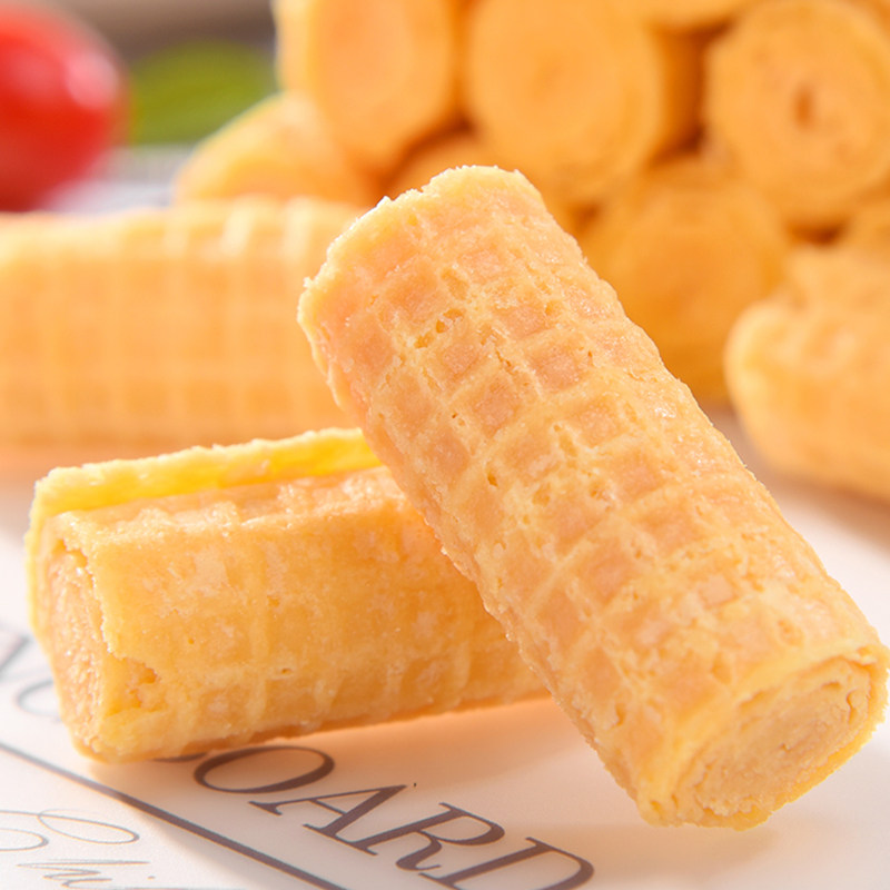 俄罗斯黄蛋卷炼奶香乳鸡蛋卷香酥夹心奶油饼干零食威化饼,淘宝优惠券,粉丝福利购,淘宝优惠卷