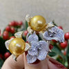 Oiran Nanyang gold bead ring 12-13mm high intensity light