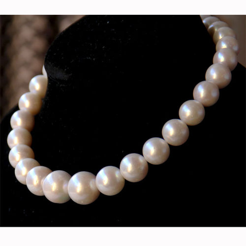 收藏点醉大颗粒巨无霸 13-16mm天然珍珠级项链正圆强光正品送手链 - 图3