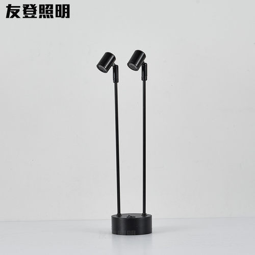 led珠宝柜台射灯可充电无线展柜灯1W3W酒吧吧台立杆双头台灯夜灯 - 图2