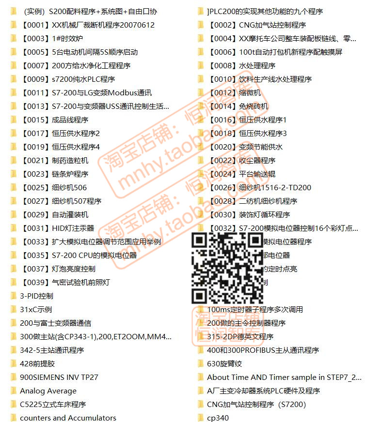 西门子PLC编程实例程序S7-200案例S7-300例程S7200例子控制系统 - 图0