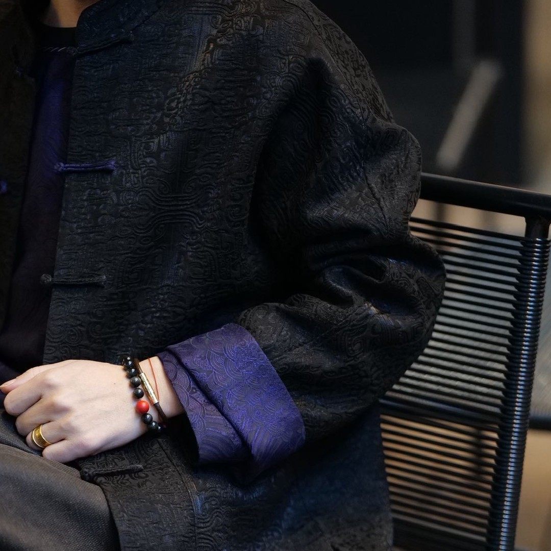 【再易】2026新款九紫饕餮锦油绸香云纱桑蚕丝唐装外套ZY0587S,淘宝优惠券,粉丝福利购,淘宝优惠卷