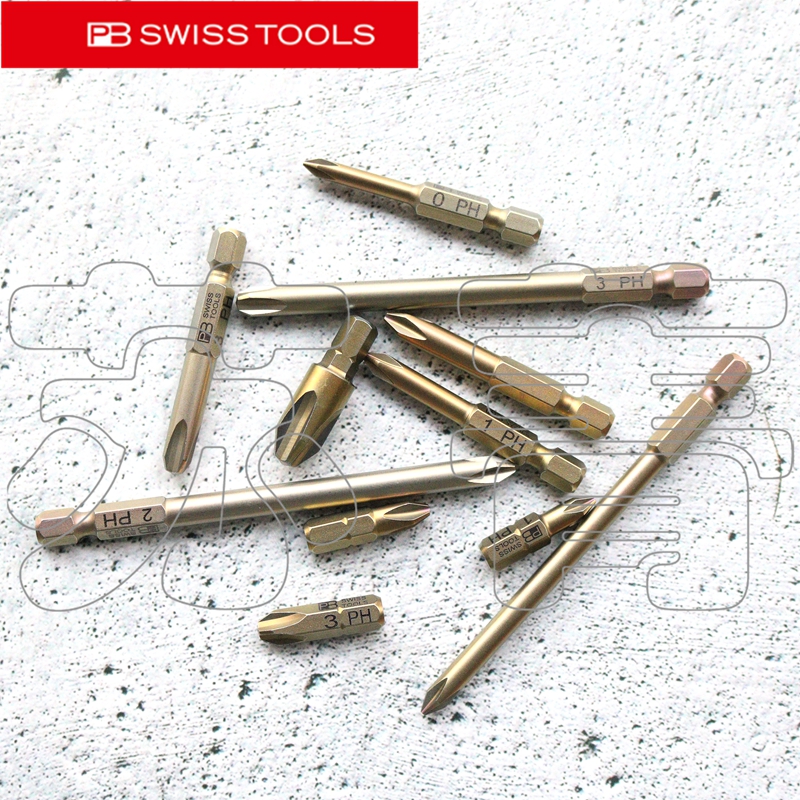 瑞士原装 PB SWISS TOOLS 手动电动十字批头C6  E6 E6L 190系列 - 图2