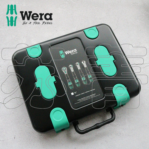 德国Wera Zyklop 8100 SB2  3/8英寸驱动 棘轮扳手套筒43件套 - 图1