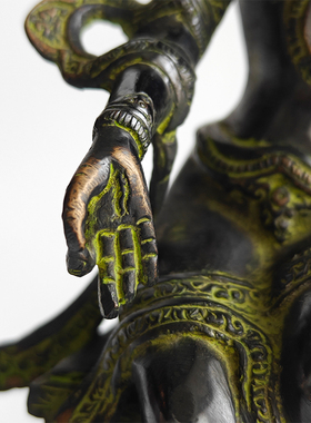 印度手工精雕铜佛象摆件