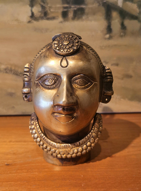 印度手工精雕铜装饰摆件