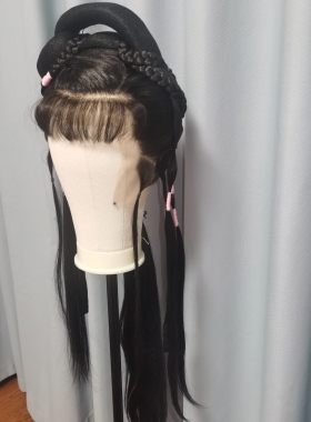 定制真发头套DIY头发古装用发套