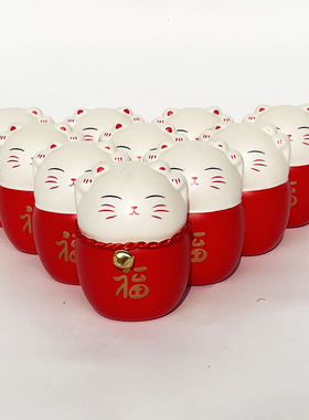 招财猫金色银色非泡沫