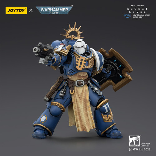 JOYTOY暗源战锤40K秘密关卡极限战士胜利桂冠泰图斯&风暴盾三人组 - 图2