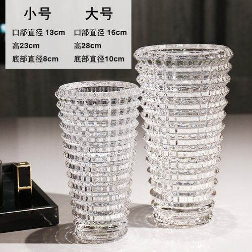 大号富贵竹透明花瓶加厚玻璃花瓶简约插花器客厅桌面装饰摆件 - 图3