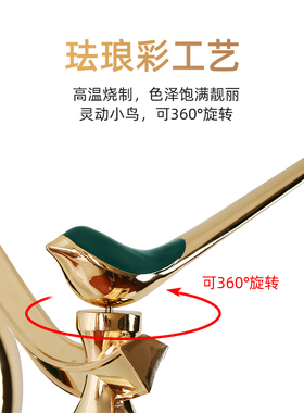 欧式客厅轻奢现代简约双面挂钟