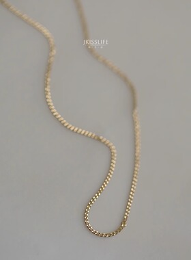 好质感14K金锁骨链项链极细简约