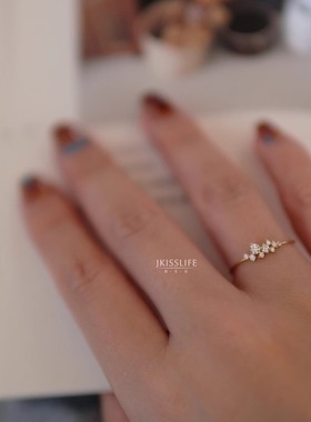 璀璨星辰14K金唯美戒指法式浪漫