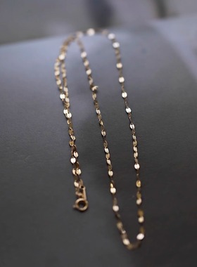 精致素链波光粼粼极简唇字链