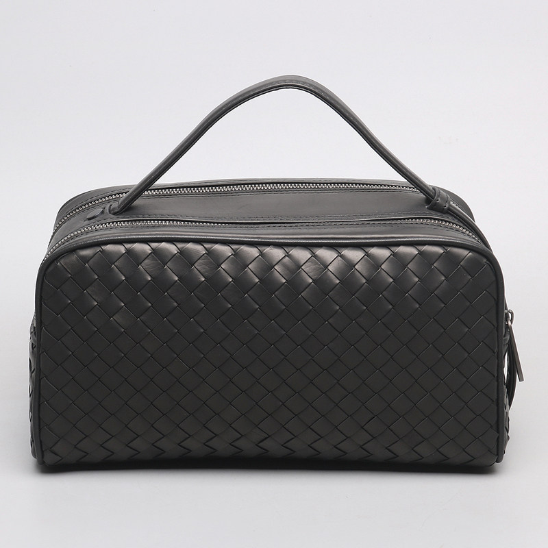 新款男款真皮编织双拉链男士包包 力豪男士包袋