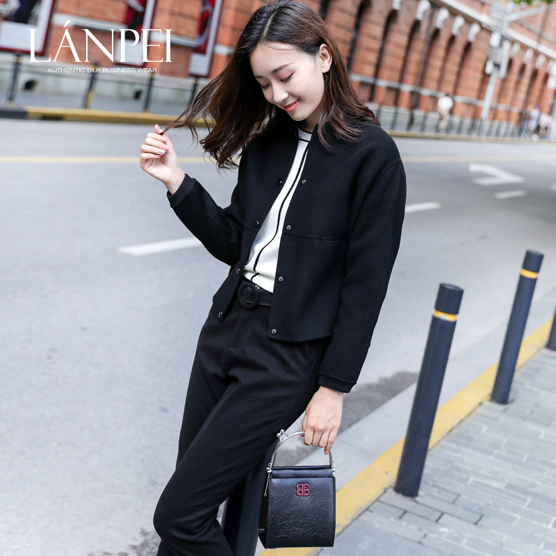 兰佩无领双面女2020年新款羊绒大衣 兰佩服饰毛呢外套