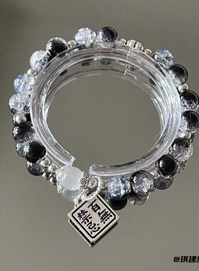 高颜值手环灰月光文艺陶瓷气质