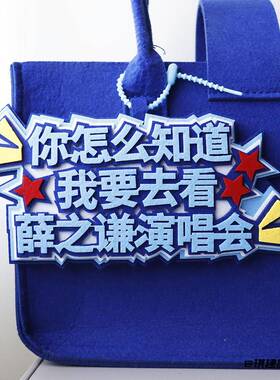 演唱会文字粉丝周边网红薛之谦