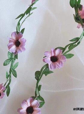 管子花藤条户外仿真花空调挂墙