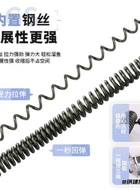 伸缩钢丝绳不锈钢剪钓鱼钳护杆