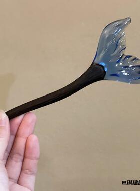 美人鱼清冷感蓝色新中式故宫