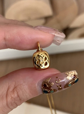 拉丝小方糖项链女2025秋毛衣链