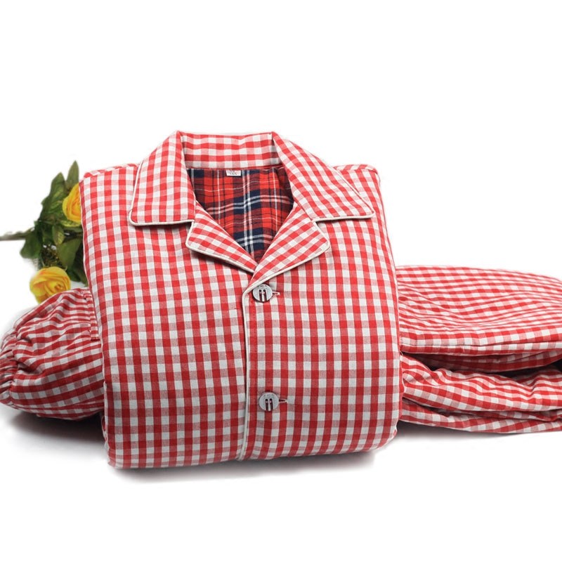 睡衣女秋冬外套纯棉老粗布长袖男女款保暖睡衣加厚夹棉家居服套装,淘宝优惠券,粉丝福利购,淘宝优惠卷