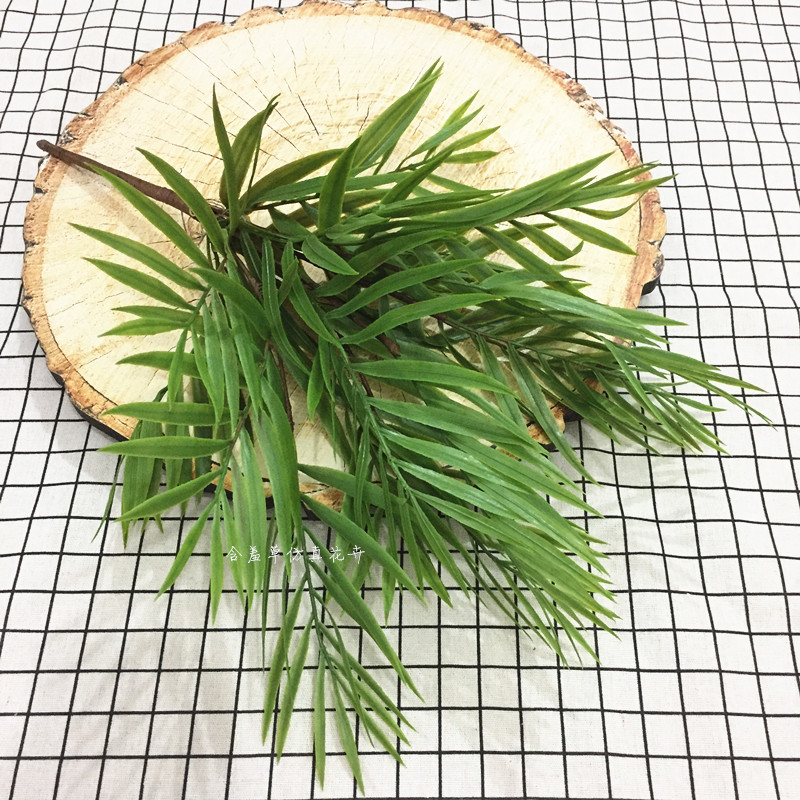 仿真芭蕉叶绿植北欧植物装饰ins风婚礼搭配假叶子道具装饰配材-图2