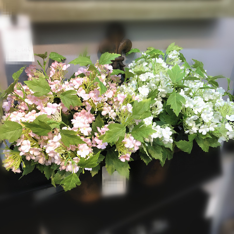 高端仿真迷你雪球花绢花婚礼装饰绣球小花束家居装饰假花捧花搭配 - 图2