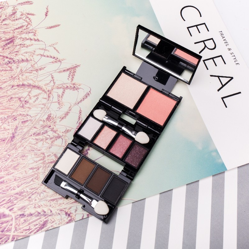 猪猪 泰国mistine折叠眼影修容彩妆盒眉粉高光腮红十色迷你化妆盘,淘宝优惠券,粉丝福利购,淘宝优惠卷