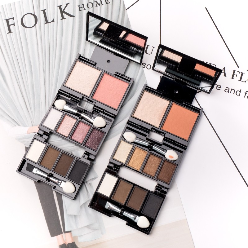 猪猪 泰国mistine折叠眼影修容彩妆盒眉粉高光腮红十色迷你化妆盘,淘宝优惠券,粉丝福利购,淘宝优惠卷