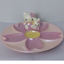 Hello Kitty three-dimensional small flower disc can be placed with jewellery