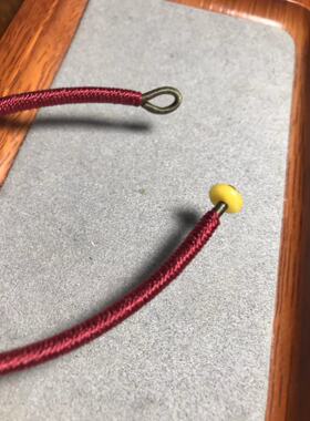 绿松石路路通手链 手工编织 密宗红