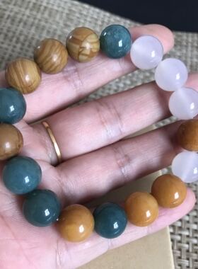 橘子石 云海石 素罗 须伦  男士 手链