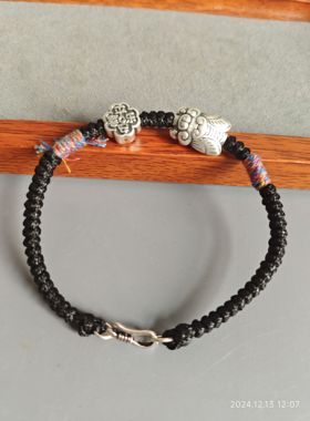 一鸣惊人 925银手工编织手绳适合考生佩戴