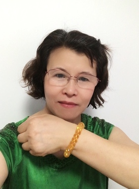 黄水晶盘珠手链 12毫米