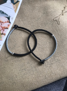 补金补水金刚结手链 925银珠 简要时尚百搭 男女同款