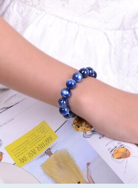 天然蓝绒晶10MM   送女友 送爱人