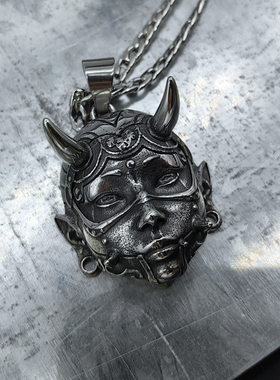 男女生钛钢立体做旧项链独家原创