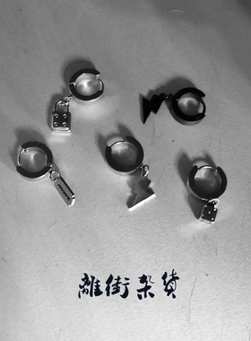 钛钢防过敏复古刀片金属骰子耳环