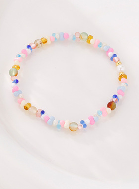 法国chrry koop彩色串珠手链女ins风小众设计手串精致多巴胺手饰