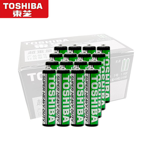 正品东芝电池5号7号碳性电池玩具键盘遥控器闹钟AA铁壳无汞干电池 - 图2