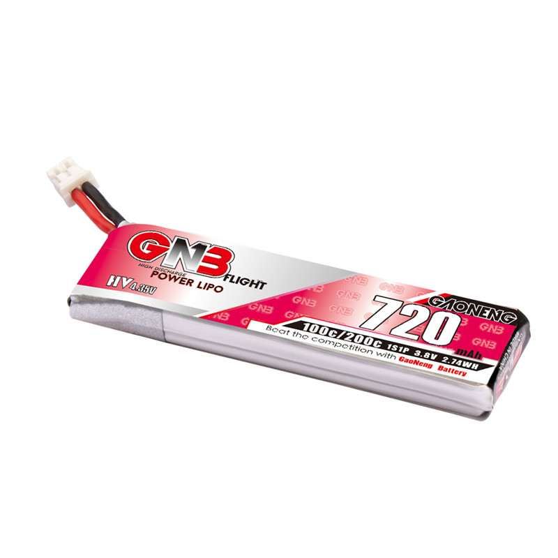 高能 720mAh 1S 3.8V 100C PH2.0高压锂电池 650mah moblite 7-图1