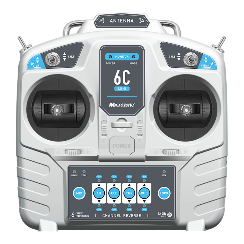 迈克mc6c mini遥控器MC6RE接收器接收机6通道船模固定翼FPV穿越机 - 图3