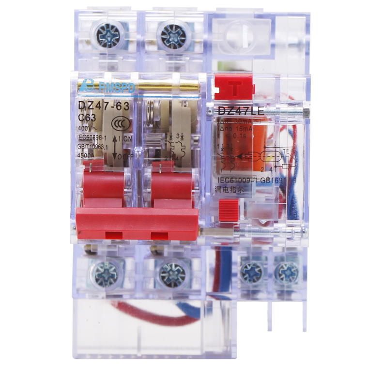 人民电气DZ47LE小型透明漏电开关断路器2p3p 220V 380v总闸保护器 - 图3