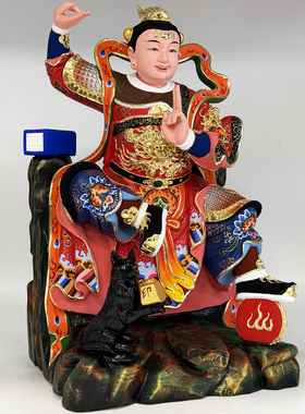 田都元帅神像香樟木雕戏曲戏神雷海青相公爷像梨园大总管田公元帅